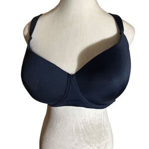 Delta Burke Navy Blue‎ Padded Bra Size 42D